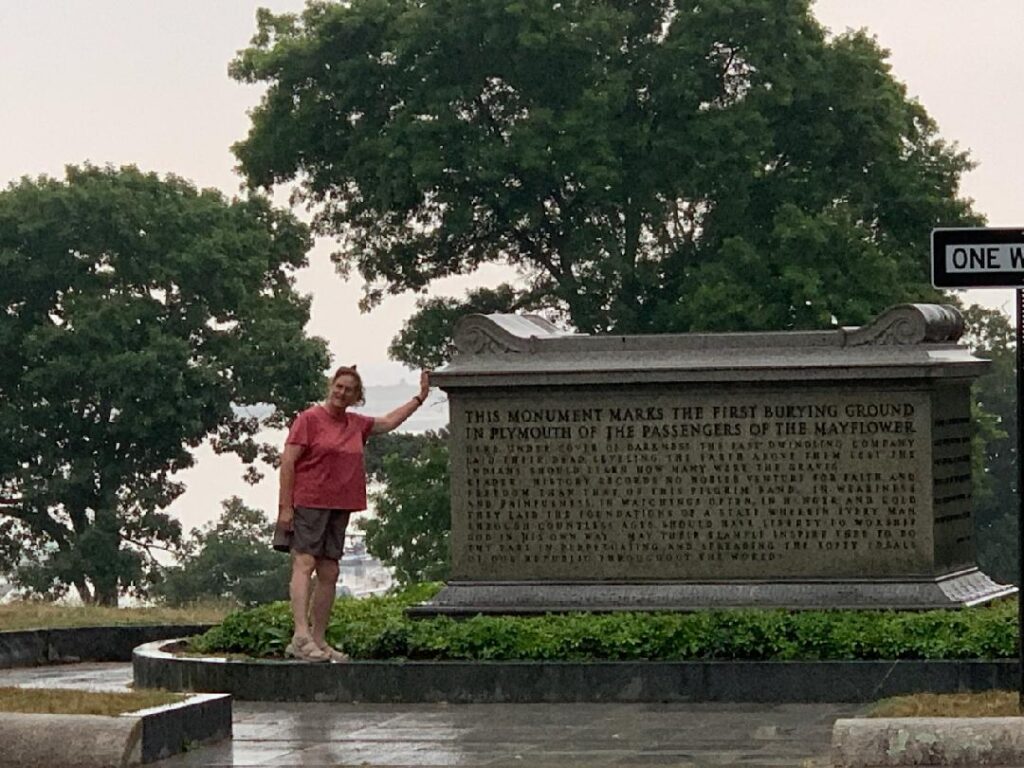 Aunt Jo and the Mayflower Monument